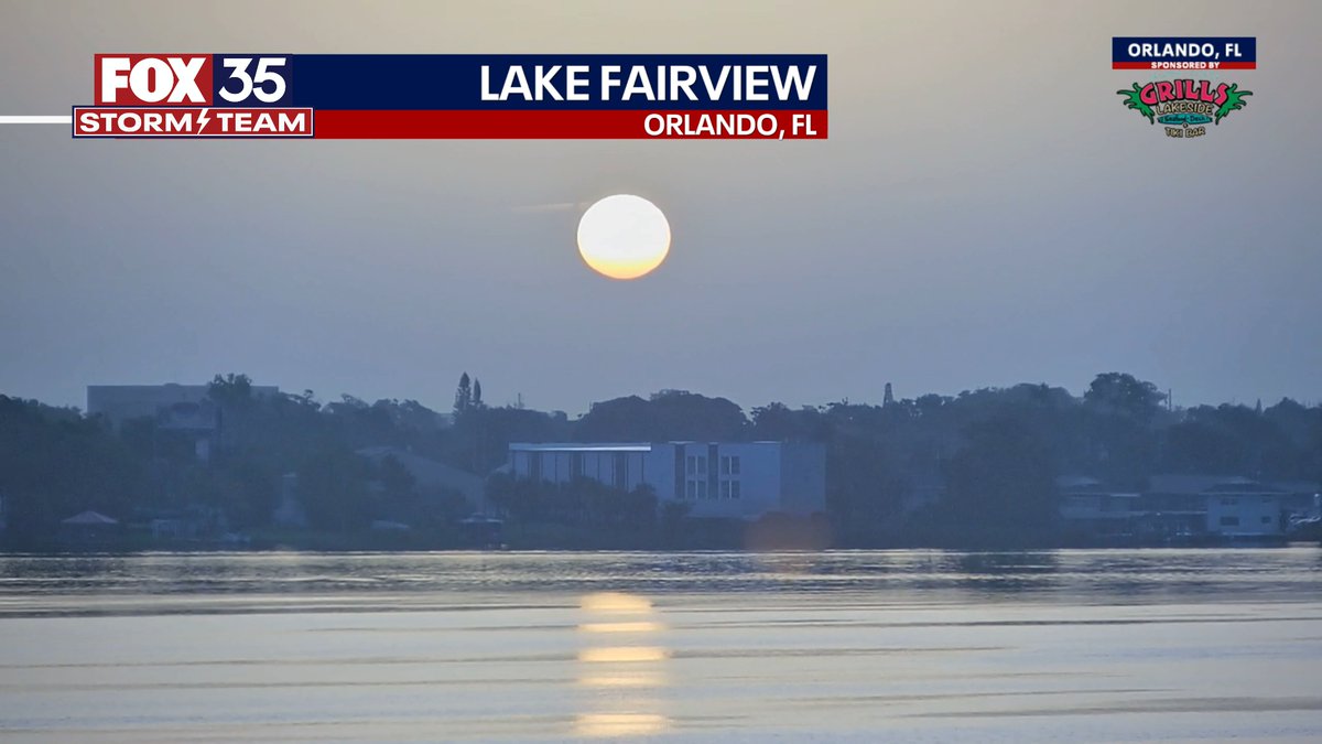BrooksWeather's tweet image. Dusty sunrise! It's looking more like Tatooine (Star Wars) than Orlando. This dry, Saharan air means our rain chances are low, even though our surface humidity will remains high. Temps reach the mid-90s with a heat index of 107°F.
Tracking building heat on Good Day Orlando!