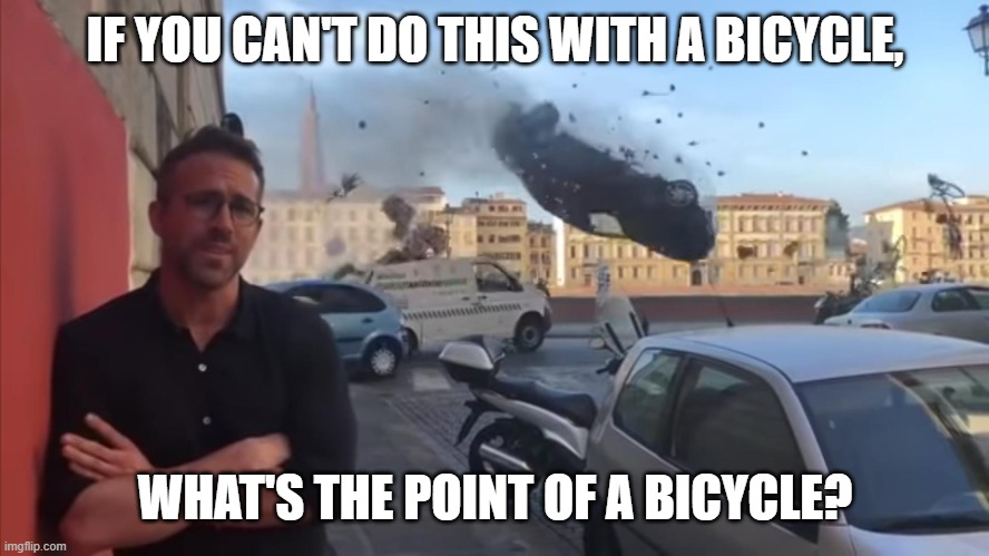 The anti-bike mindset goes something like this: