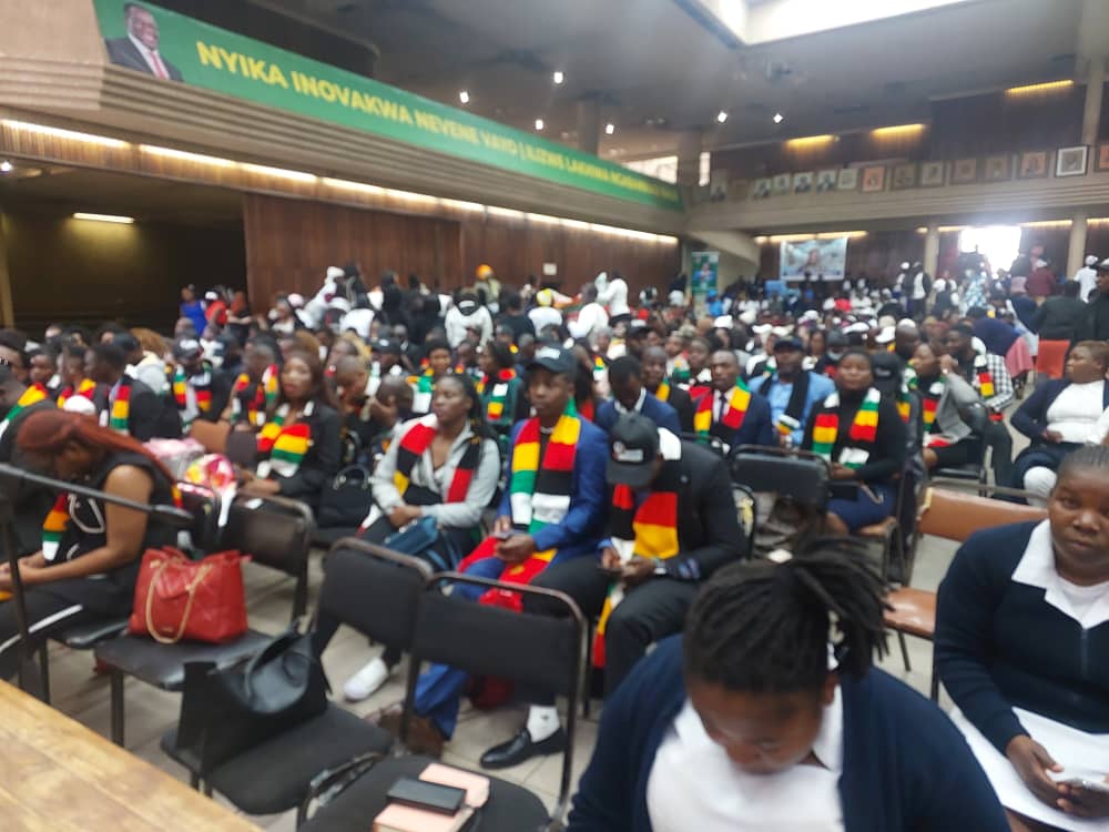 MairosiWatungwa's tweet photo. #CurrentSettings| Presidential Empowerment Fund launch for HealthAmbassadors4ED and BoysDzaMudhara at ZANU PF Headquarters.
#EDhuchi @ZANUPF_Official
@DrMutambudzi @Jamwanda2
@marapira_farai @dereckgoto https://t.co/0FpqIWoZyB