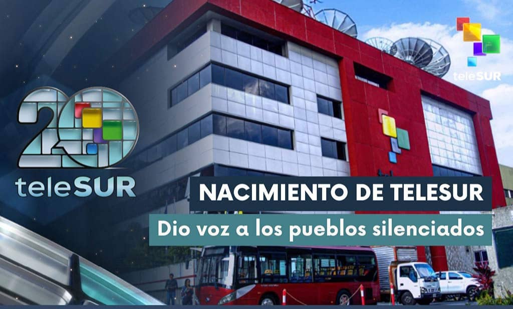 Hace 20 años, nació #Telesur, un faro de verdad y unidad para Nuestra América. Desde entonces, nuestros pueblos tienen el privilegio de contar con una voz propia y una imagen auténtica que defiende sus historias. Felicidades al entregado equipo que dirige nuestra <a href="/pvillegas_tlSUR/">Patricia Villegas Marin</a>