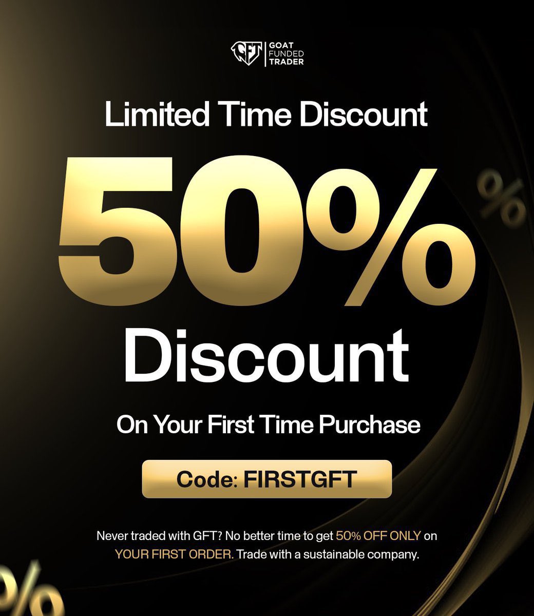3k Legend (@3k_legend_) on Twitter photo You still have another chance if you missed 1k account for 1$
This is for you , 50% discount on your first time purchase of <a href="/GoatFunded/">Goat Funded Trader</a> Accounts . Grab it for a Limited Time 🔥 You still have another chance if you missed 1k account for 1$
This is for you , 50% discount on your first time purchase of <a href="/GoatFunded/">Goat Funded Trader</a> Accounts . Grab it for a Limited Time 🔥