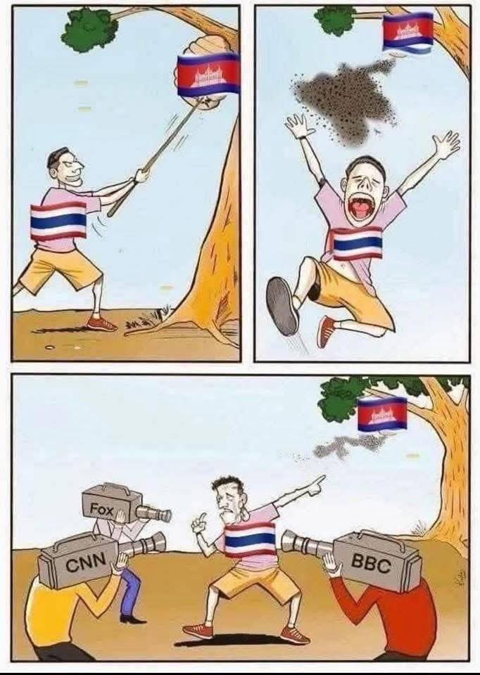Rodrigo97367104's tweet photo. #ថៃជាអ្នកផ្តើមសង្គ្រាម
#ThailandStartedTheWar
#ไทยเป็นผู้เริ่มสงคราม
#JusticeForCambodia 
#cambodianeedpeace https://t.co/Vb6I0MSMty