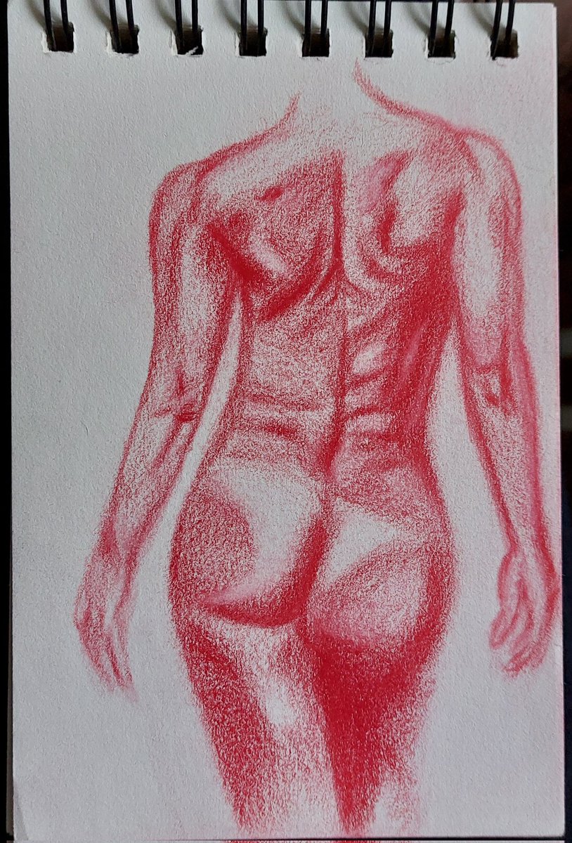 🎨 Rückansicht – Anatomie-Studie in Rottönen
Eine kleine Skizze, bei der ich mich auf Muskelstruktur und Schattenwurf konzentriert habe.
Buntstift &amp; Papier, 20 Minuten.
#AnatomieStudie #Kunst #Zeichnung #Figurzeichnung #Skizze #Künstlerleben