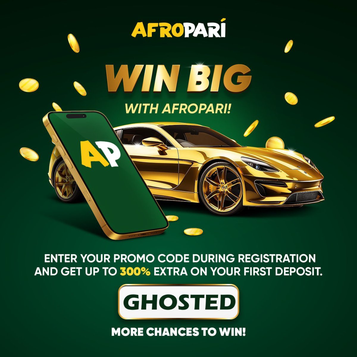 The_Ghosted's tweet image. Double your money 💷✌️
No Afropari account?
Sign up on Afropari with this link 👉🏽 refpa84423.com/L?tag=d_455610…
Use Promo code: GHOSTED to receive 300% welcome bonus.🤑