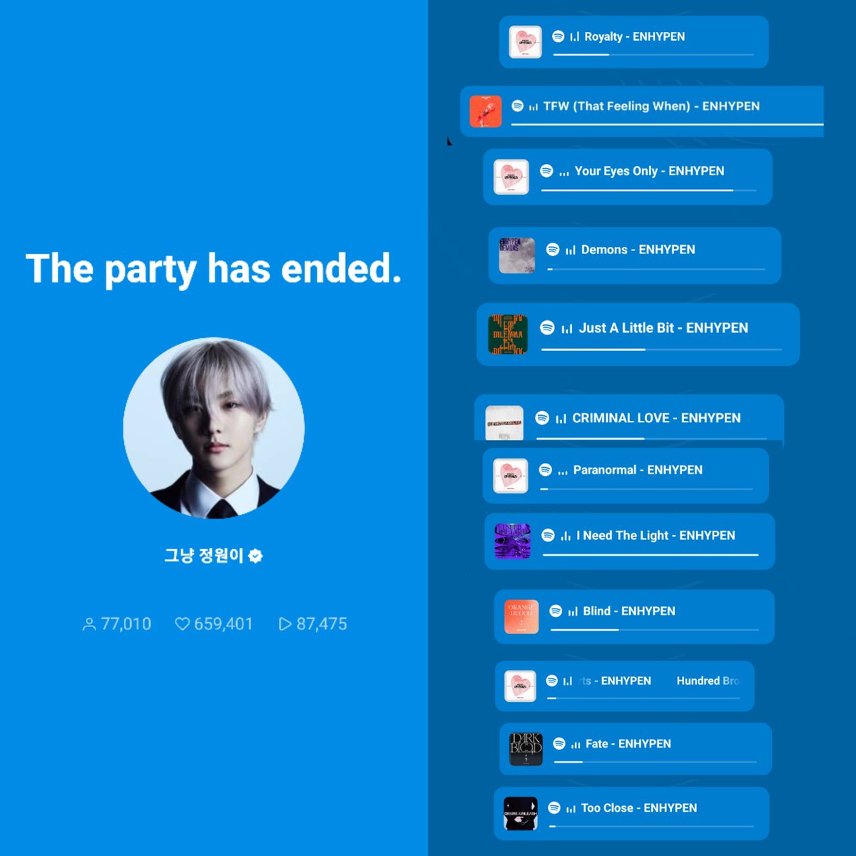 woncattos's tweet image. FIRST EVER DJ JUNGWON ๐ง WEVERSE ENHYPEN LISTENING PARTY ๐