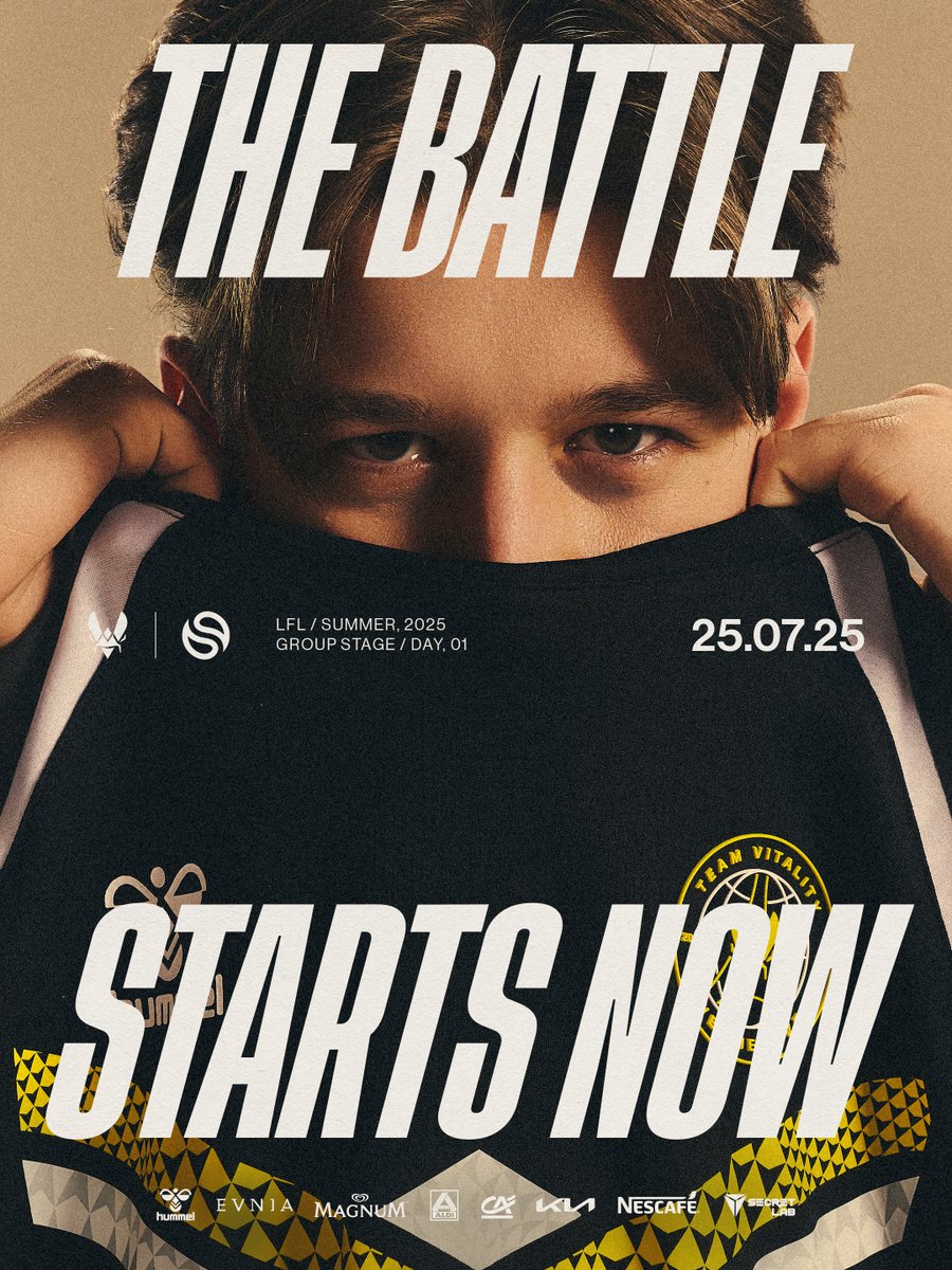 TeamVitalityLOL's tweet image. Nouvelle équipe, même ambition: gagner.
⏰21:00 CEST contre @SolaryTV