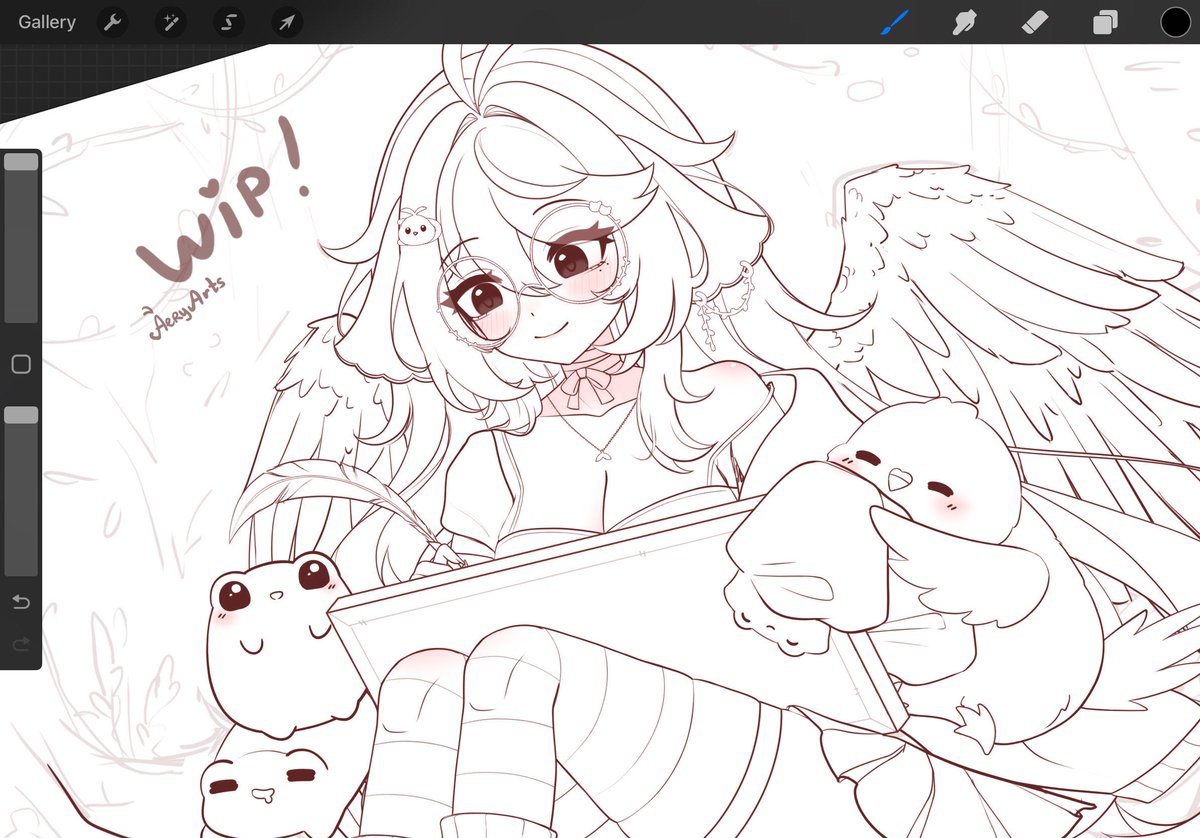 AeryArts's tweet image. A sneak peek of my starting soon screen. Once it's done, it will be animated!
(that's so many layers... ( ・ᴗ・))