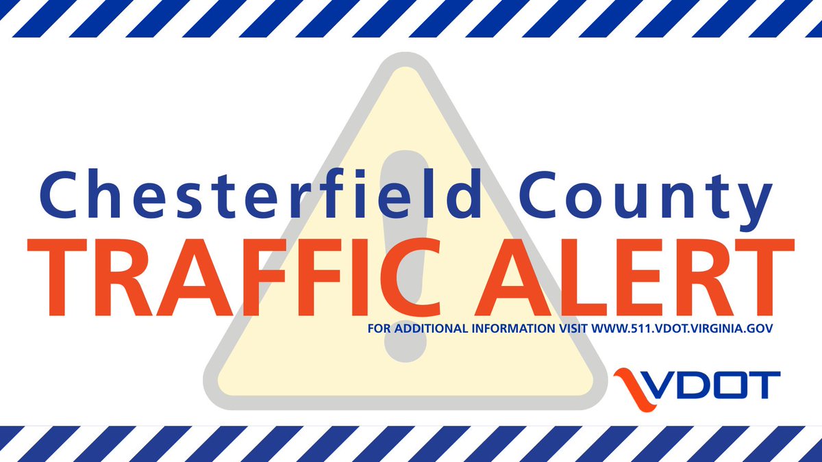 VaDOTRVA's tweet image. All EB and WB lanes on Rte. 618 (Rivers Bend Blvd.) near Kingston Ave. in @ChesterfieldVa are closed due to a tractor-trailer crash.
Motorists should seek alternate routes to avoid delays.