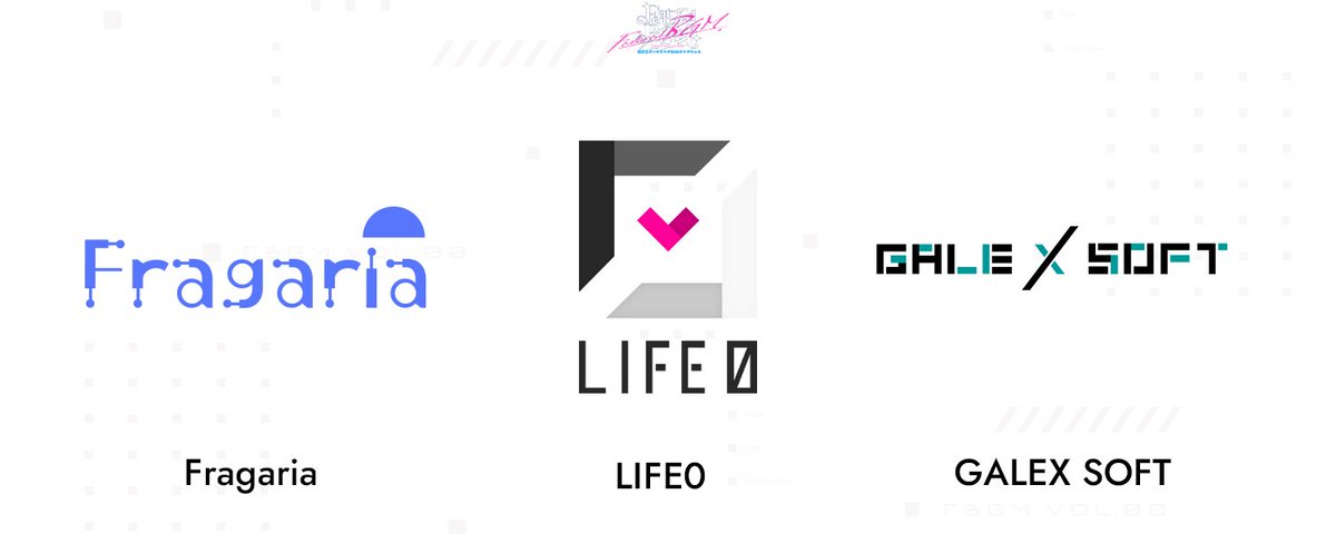 Project_FBGM's tweet image. 【 #FBGM00 インフォ 】

🌙協賛ブランド様として「Fragaria」「LIFE0」「GALEX SOFT」様が新たに追加となりました！

今はインディーズからも、心に残る素敵な作品が沢山生まれていますよね。FBGMは美少女ゲームの未来を形作るすべての方々を応援していきたいと思っています💫…