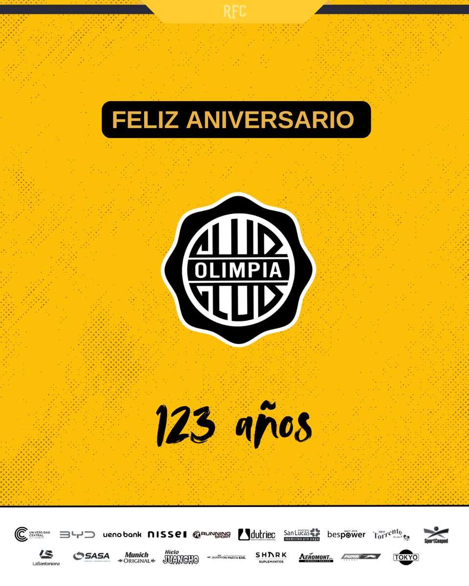 recoleta_club's tweet photo. Saludamos al @elClubOlimpia por sus 123 años de vida institucional 🥳 https://t.co/6q43s5u3lf