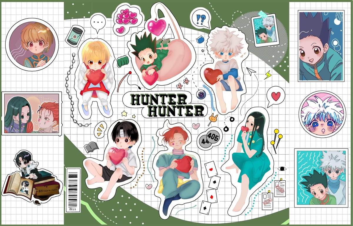 churi0623's tweet image. 🎣⚡️⛓️🃏📍📕ミニキャラ詰め〜
 #hxhfanart #hxh