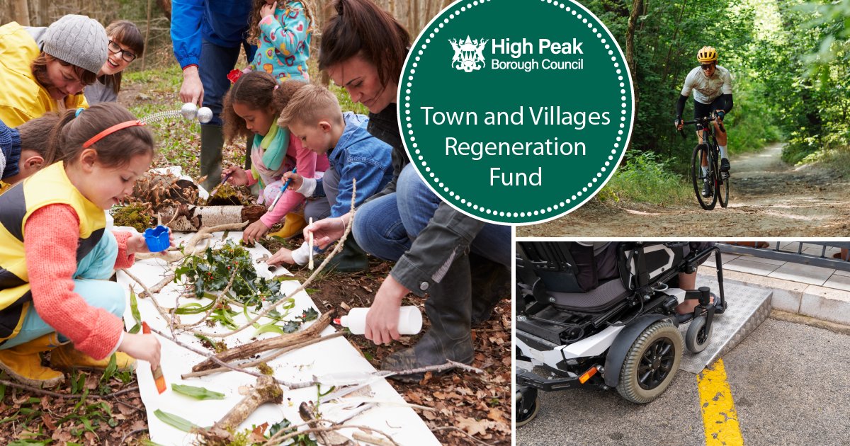 HighPeakBC's tweet image. The closing date for submitting your community organisations application for the Towns and Villages Regeneration Fund is the 31 July 2025!
Find out more about this fund and apply online at
highpeak.gov.uk/Towns-Villages…