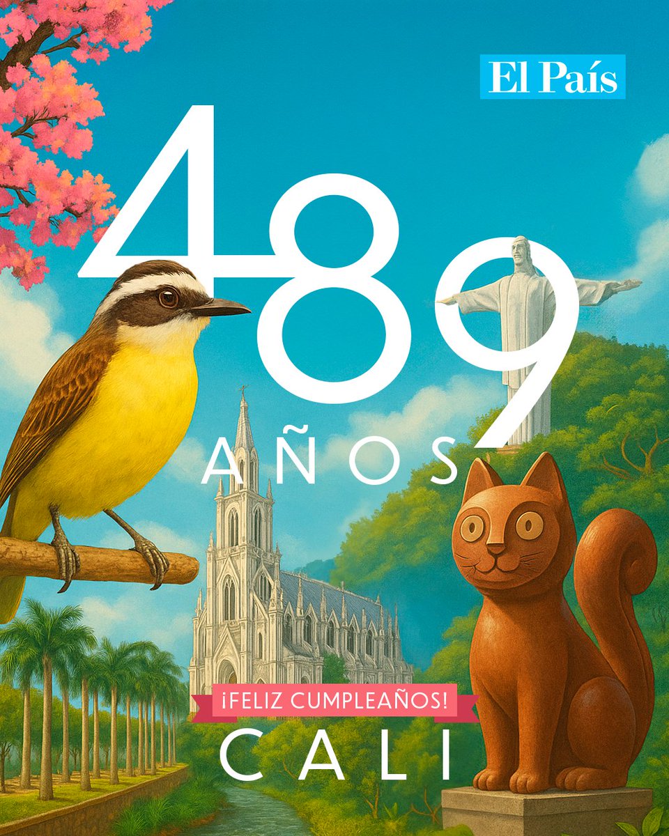 elpaiscali's tweet image. 💃🥳 ¡La Sultana está de fiesta! Celebramos los 489 años de la sucursal de la salsa, el sabor y la alegría.
Nos sentimos orgullosos de la capital del Valle, una ciudad resiliente y diversa que nos hace vibrar en cada rincón. ¡Feliz cumpleaños Cali! 👏
#Cali489Años…