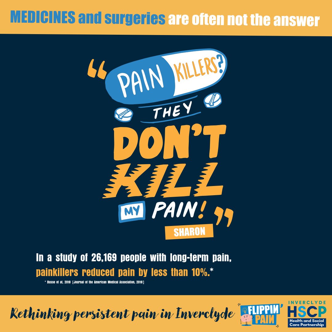 YourVoiceInver's tweet image. We want to help Inverclyde people understand persistent pain better – those living with pain, their families, friends, co-workers, health, care & community workers
Understanding pain can change lives
Support is available tinyurl.com/beyond-pain
#BeyondPain @flippinpain