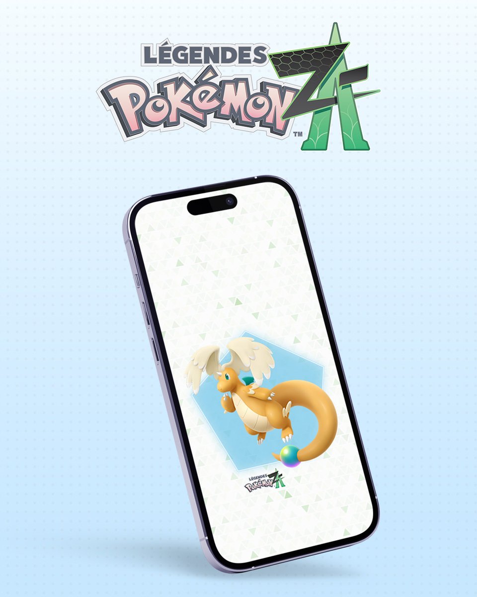 PokemonFR's tweet image. Faites méga-évoluer votre appareil mobile avec Méga-Dracolosse !
📲 À télécharger ici : pkmn.news/4fdbmw0
#LegendesPokemonZA