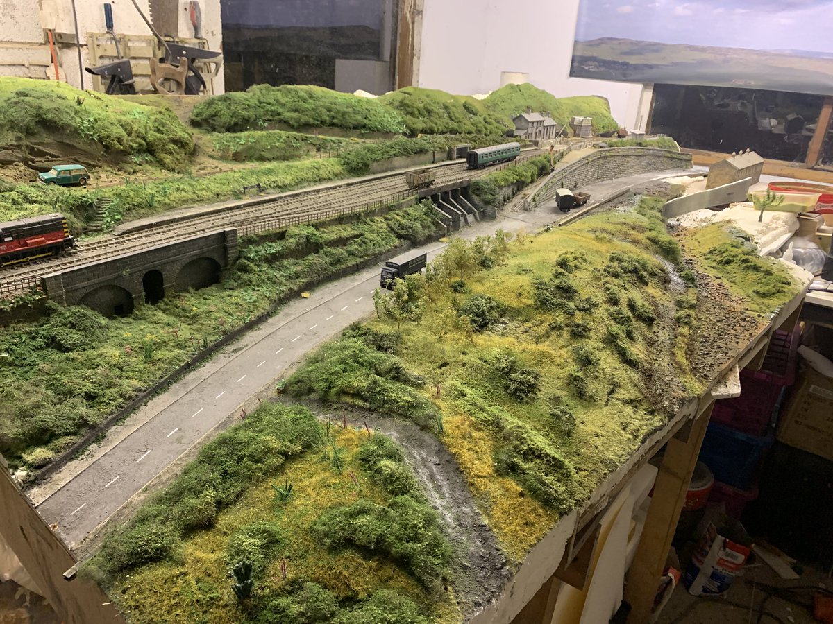 lnr_models's tweet image. Some of my railway landscape work. I really should see if I can get this out into daylight to photograph better…