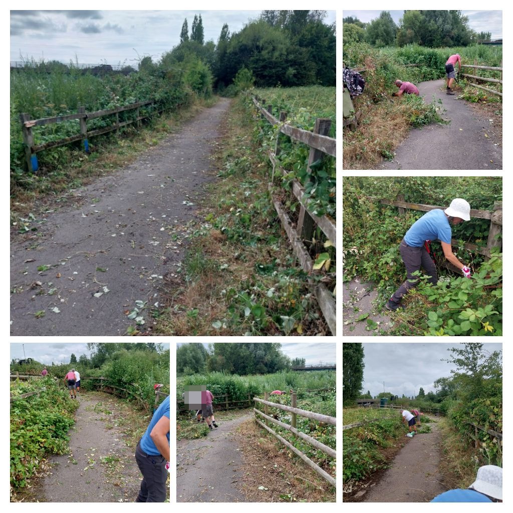 Last weekend volunteers helped to keep the cycleways open at Alney Island 🌳 🥰 💚  #volunteersmakeadifference #mygloucester 👉  orlo.uk/0rXwV