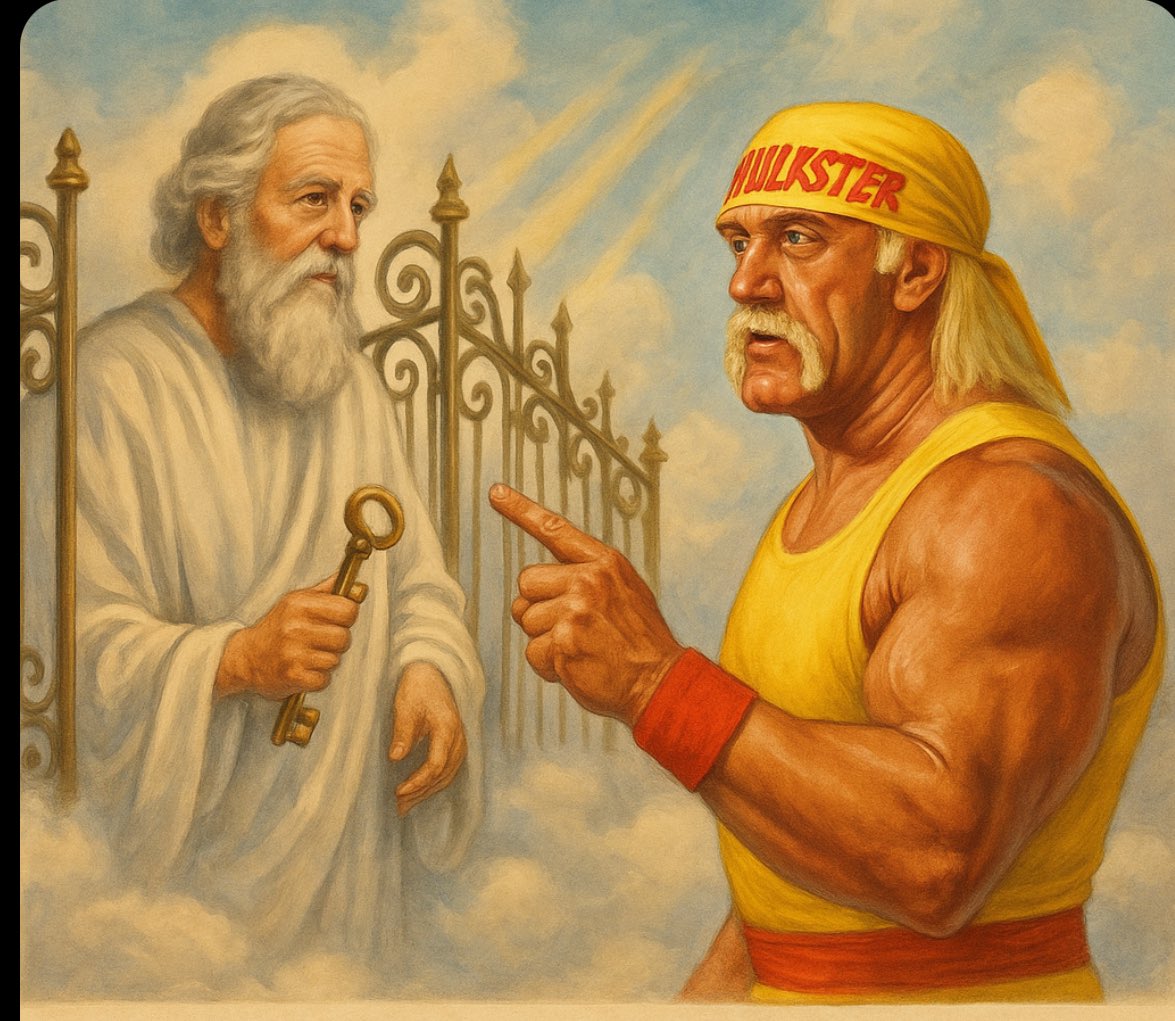 First thing St Peter will say to him at the pearly gates - “10/10 look, 10/10 promo, 2/10 wrestling