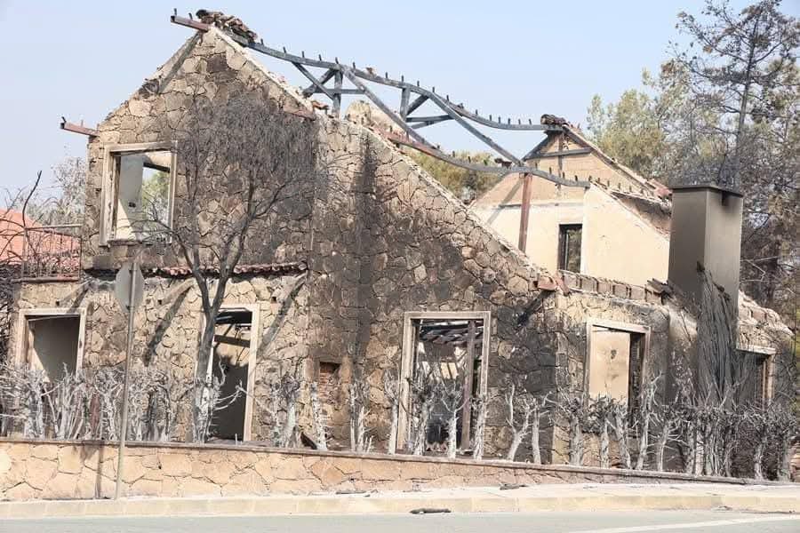 Another black page for our #Cyprus.

Raging #wildfires devour forests, homes, &amp; lives.

Villages evacuated, including my own, Vasa Koilaniou. 

Families displaced. 

Mayhem. 

Destruction. 

Lives lost.

Herculean efforts continue. 

Eternal gratitude to firefighters, first