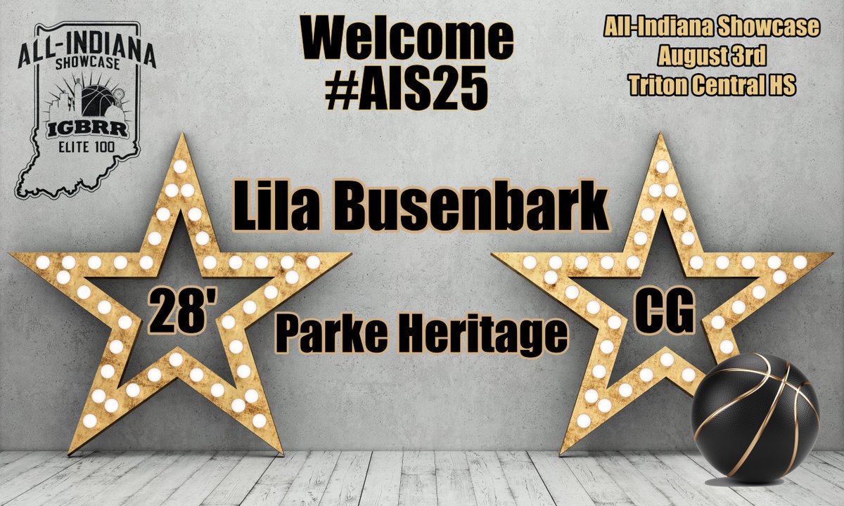Welcome 28' CG Lila Busenbark, Parke Heritage, to the All-Indiana Showcase. #AIS25
<a href="/LilaBusenbark/">Lila Busenbark</a> 
August 3rd @ Triton Central HS  IGBRR.COM