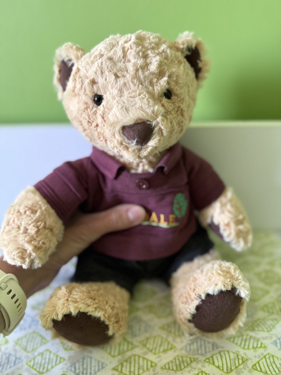gemmaEdenham's tweet image. Last day of primary for the little one. Here is Edward, a little gift, waiting for his return and wearing a mini version of his uniform made from an old out grown one ☺️🥹