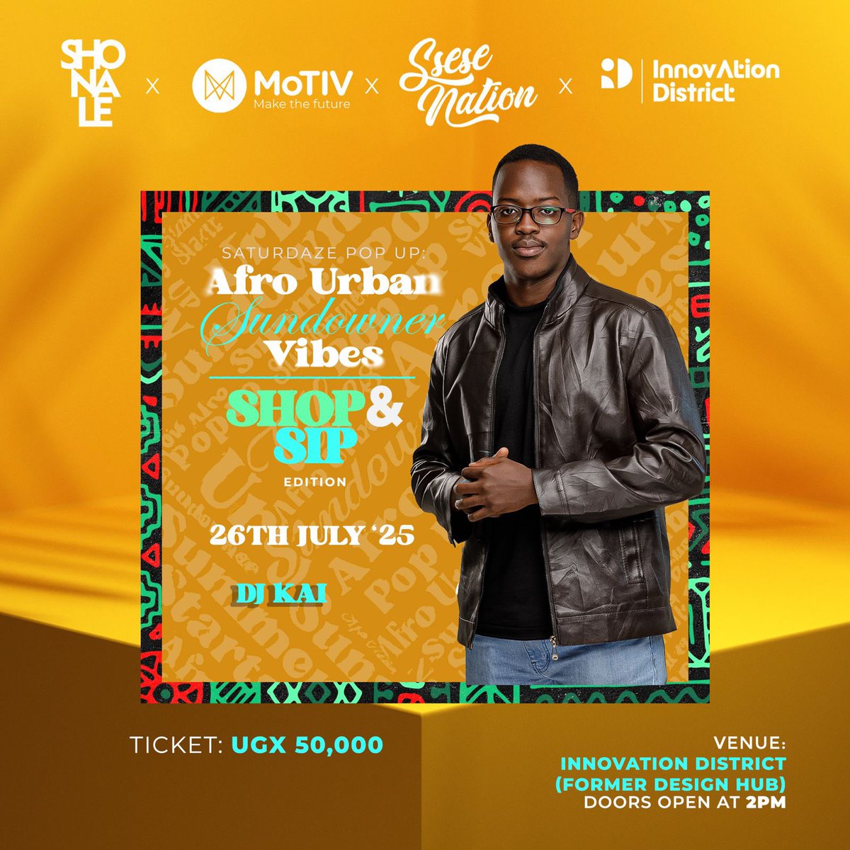 MotivUG's tweet image. Only 1 day to go! Afro Sundowners is coming in hot with a fire DJ lineup and electric Saturday vibes you don’t want to miss!
Secure your ticket now — WhatsApp 0768844771 with the word “SHONALE” to get your ticket.
#AfroSundowners #FeelTheVibe #MoTIVExperiences