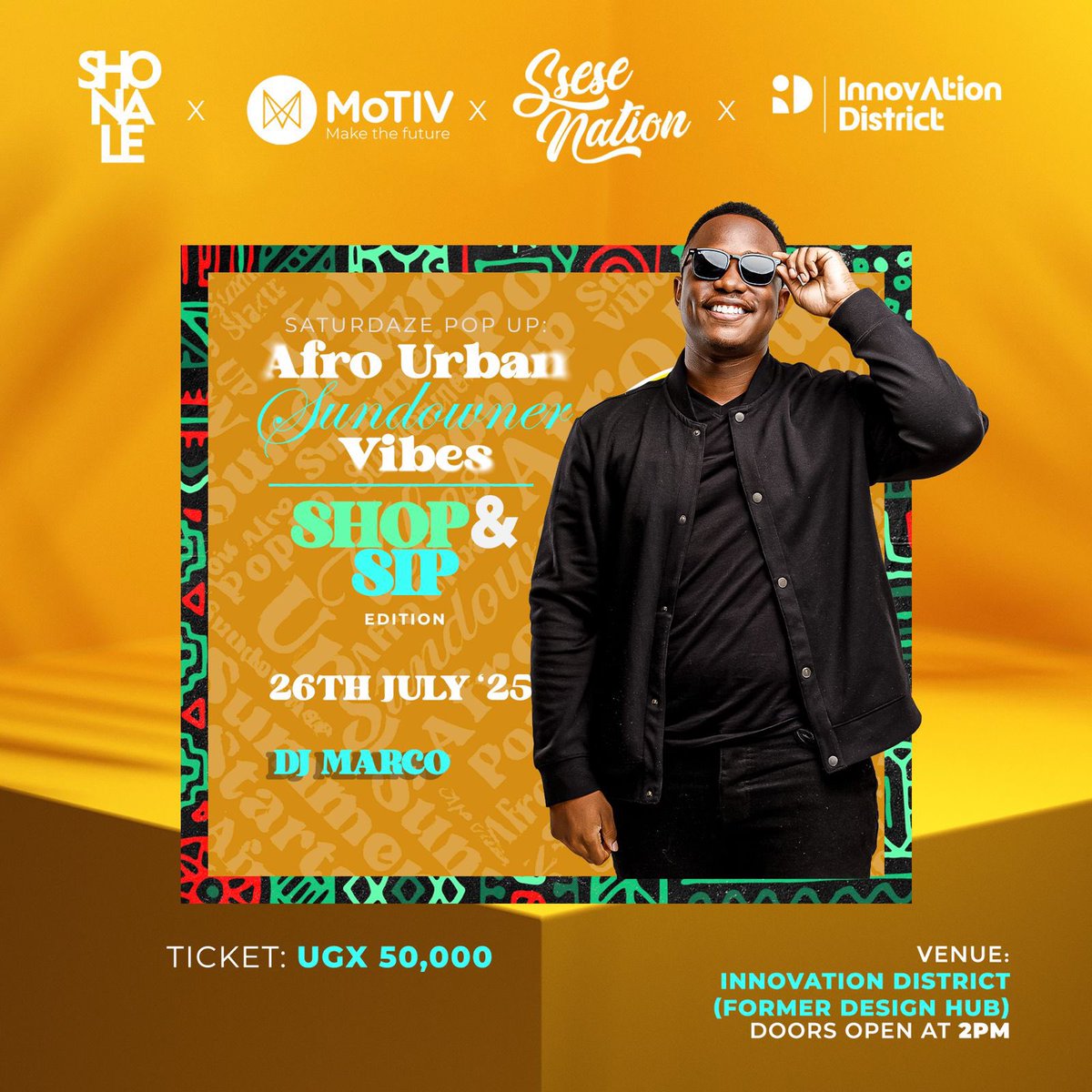 MotivUG's tweet image. Only 1 day to go! Afro Sundowners is coming in hot with a fire DJ lineup and electric Saturday vibes you don’t want to miss!
Secure your ticket now — WhatsApp 0768844771 with the word “SHONALE” to get your ticket.
#AfroSundowners #FeelTheVibe #MoTIVExperiences