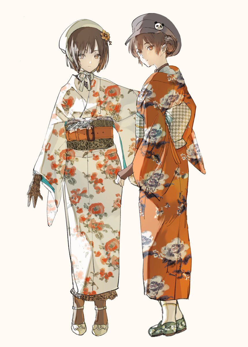 ittk_1776's tweet image. にょたりあ　きょくとー姉妹👘