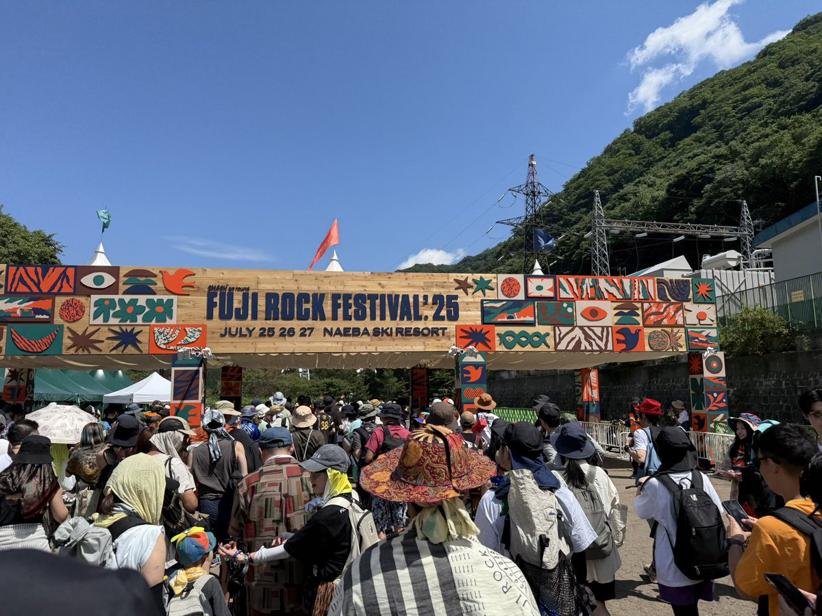 aoiranka's tweet photo. 2年ぶりきた
#frf25 #fujitock https://t.co/wAdPv47aR6