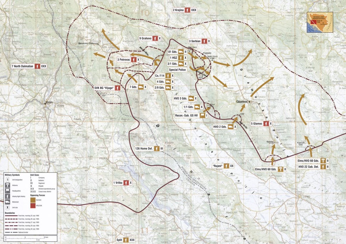 RIllyricum's tweet image. Na današnji dan 1995. započela je operacija Ljeto &apos;95, združena akcija HV-a i HVO-a, kojom je zauzeto zaleđe sjeverne Dalmacije i stvoreni preduvjeti za oslobađanje okupiranih dijelova Dalmacije uključujući i grad Knin.