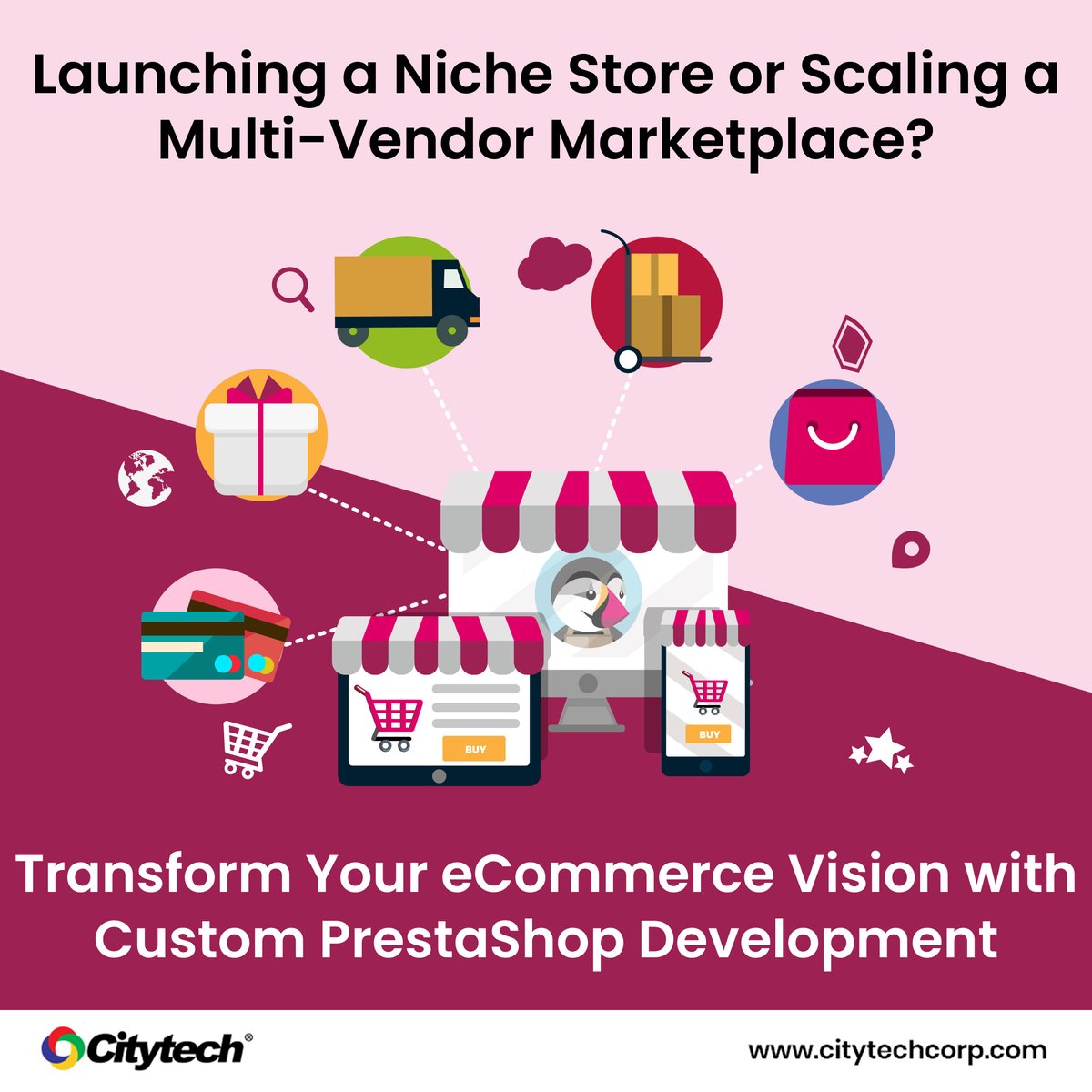 citytechsoft's tweet image. @citytechsoft's expert #Prestashop developers build high-performance, SEO-optimised, and mobile-friendly stores. With Prestashop, you get custom #moduledevelopment, #ResponsiveDesign, and seamless #ThirdPartyIntegrations. citytechcorp.com/contact-us/
#Prestashopdevelopment #ecommerce