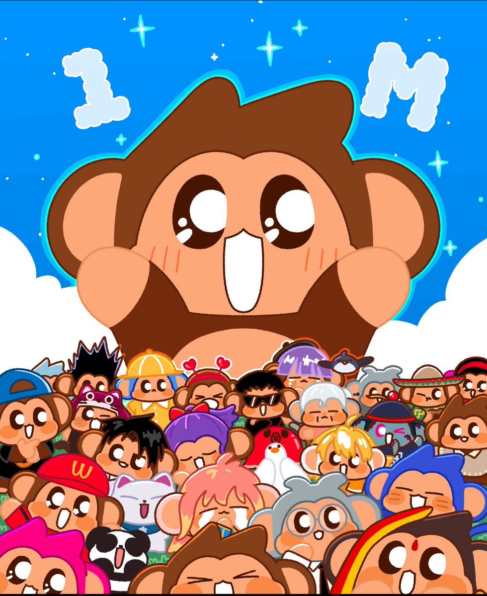 1RSSO's tweet image. Why joining Chimpers makes sense.
Lets cover a few recent highlights first before we dive deeper:
🐒 Hit 1 million followers on TikTok (the first Web3 IP to do so)
🐒 Sold out the first series of plush keychain blind boxes in a few hours from launch
🐒 Had their best ever…