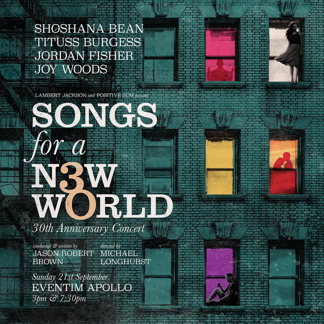 TodayTixUK's tweet image. Mark your calendars: On the 21st September, Jason Robert Brown conducts Songs for a New World with Broadway stars Shoshana Bean, Tituss Burgess, Jordan Fisher & Joy Woods in London. Tix ON SALE NOW!
🎟️: go.todaytix.com/SongsForANewWo…