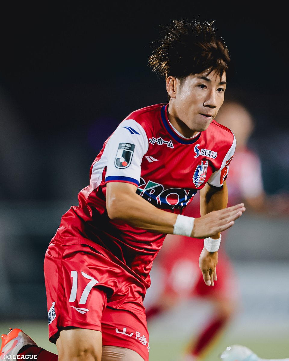 サッカーユニホーム 赤色 背番号17 RUI ファジアーノ岡山2024 サッカー