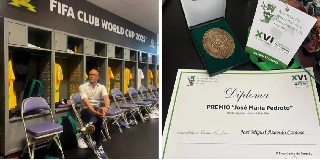 YELL0MAN's tweet image. Cardoso:"I got letter from President of Portuguese Football Federation, recognising work Iβve done with Sundowns.I was also recognised by Portuguese Football Coaches Association & awarded JosΓ© Maria Pedroto Award which is named after epic coach in Portugal who managed FC Porto."