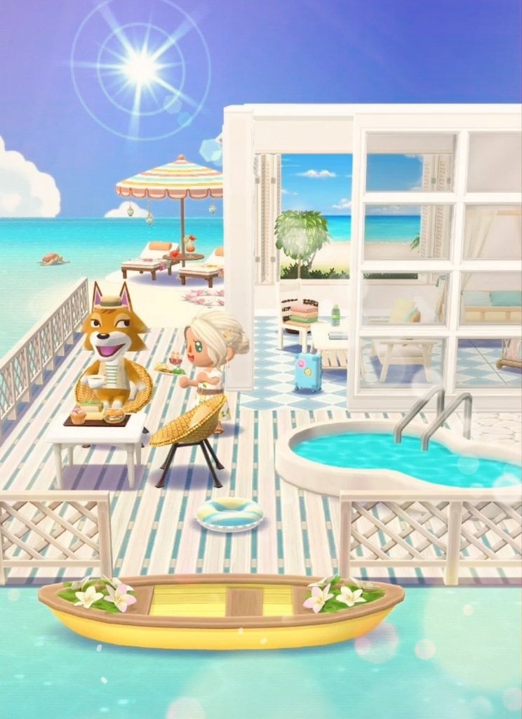 Lunch on the water

 ⁡⁡𓂃 𓈒𓂂𓏸𓂃🍴

⁡#ACPC #ACPCC #ACPCComplete #PocketCamp #PocketCampComplete
#AnimalCrossing #Lunch #OntheBeach  
#ポケ森 #ポケ森コンプ #ポケ森コンプリート #ポケ森レイアウト #どうぶつの森 #ランチ #水上コテージ #チーフ
