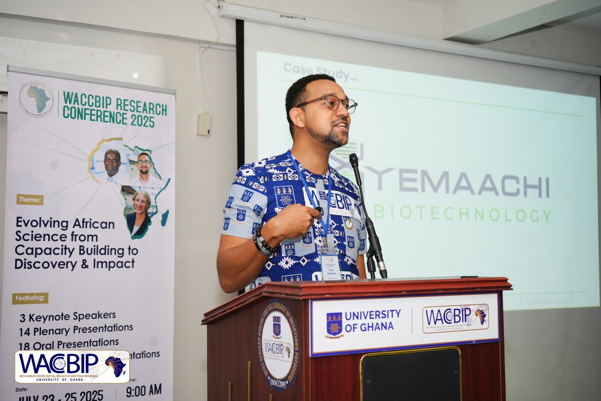 WACCBIP_UG's tweet image. At #WRC2025, Dr. Yaw Bediako opened his keynote by highlighting Africa’s evolving health landscape. He pointed to the continent’s epidemiological transition, where non-communicable diseases (NCDs) like cancer, cardiovascular disease, and diabetes are rapidly rising, even as…