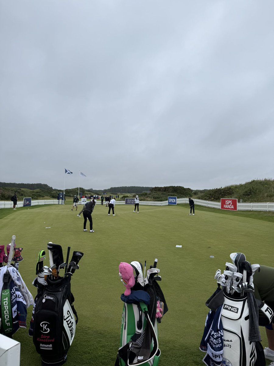 Ladies Scottish Open at Dundonald. 

Got to check out the putting green first 😃