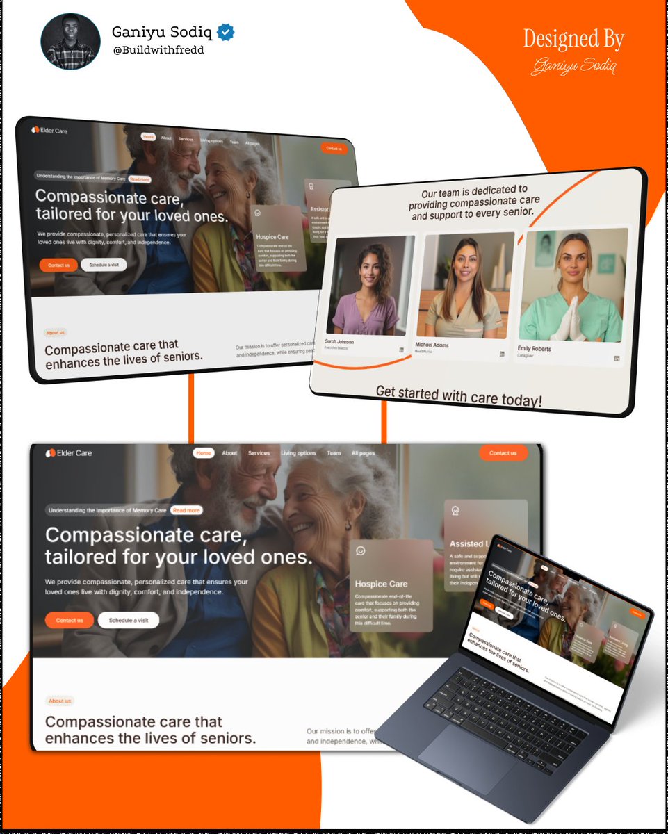 Day 5/90 – Building in public 🚀

Wrapped up a full website design for a Home Care business today.
Simple. Trust‑driven. Easy to navigate. Exactly what they needed to connect with more clients. <a href="/figma/">Figma</a> <a href="/framer/">Framer</a>