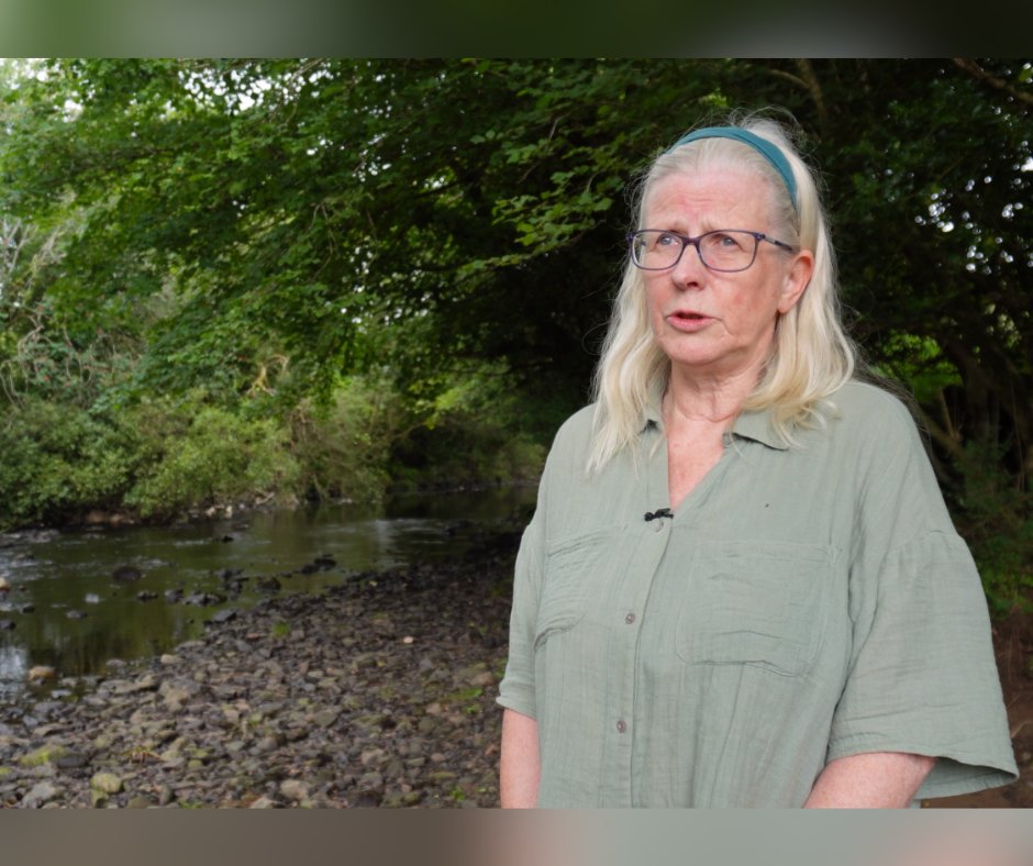WatersProgramme's tweet image. We spent some time this week with the Abhainn Dá Loilíoch Woodland Group in Galway, hearing about the excellent work they are doing in the area.
Gabrielle Bolster, from the group, explained how they are using LAWPRO funding to preserve and extend the river's Blue Dot status. 🔵