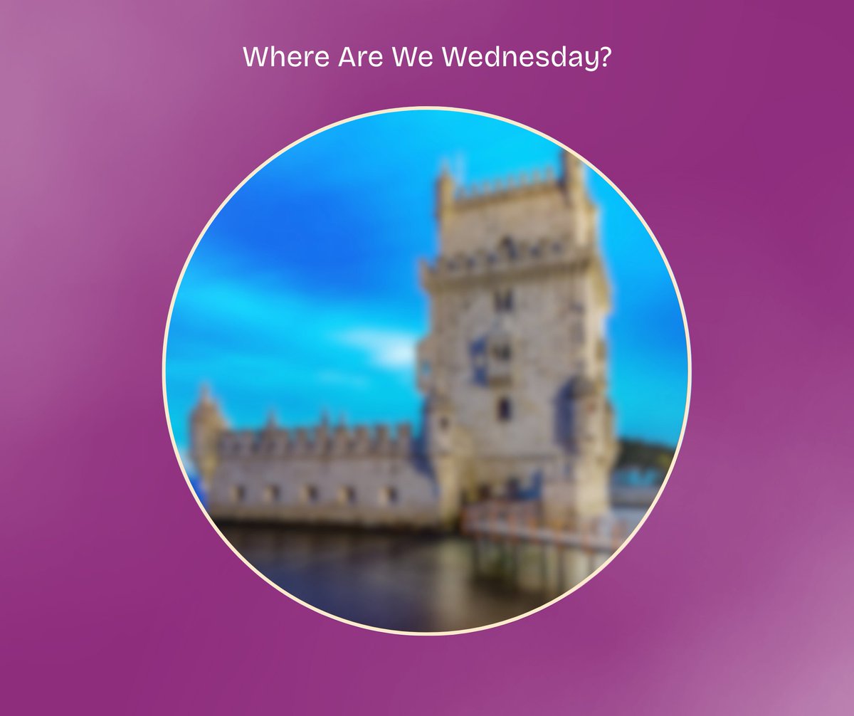 📍 #WhereAreWeWednesday
This week's blurred landmark stood guard over explorers for 500+ years. A short tram ride from a sunny capital, it’s full of history and sea breeze. 
Hint: It watched over the Age of Discoveries. 
Can you guess where we are?

#TravelTrivia #GuessThePlace
