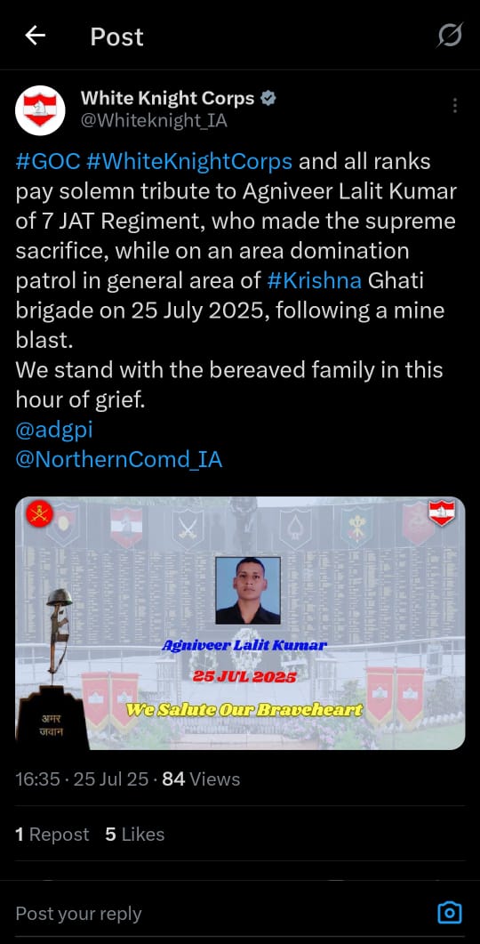 deepduttajourno's tweet image. Salute Braveheart For Your Unwavering Commitment Towards Motherland India |
