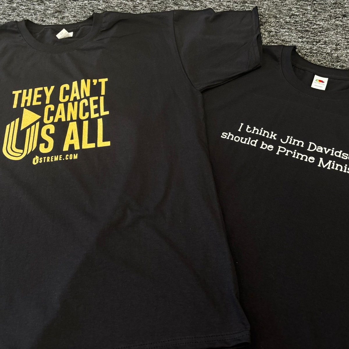 JimDOfficial's tweet image. Jim Davidson for Prime Minister, who says no?
Get your Jim Davidson for Prime Minister T-Shirt along with others NOW over at ustreme.news/shop.