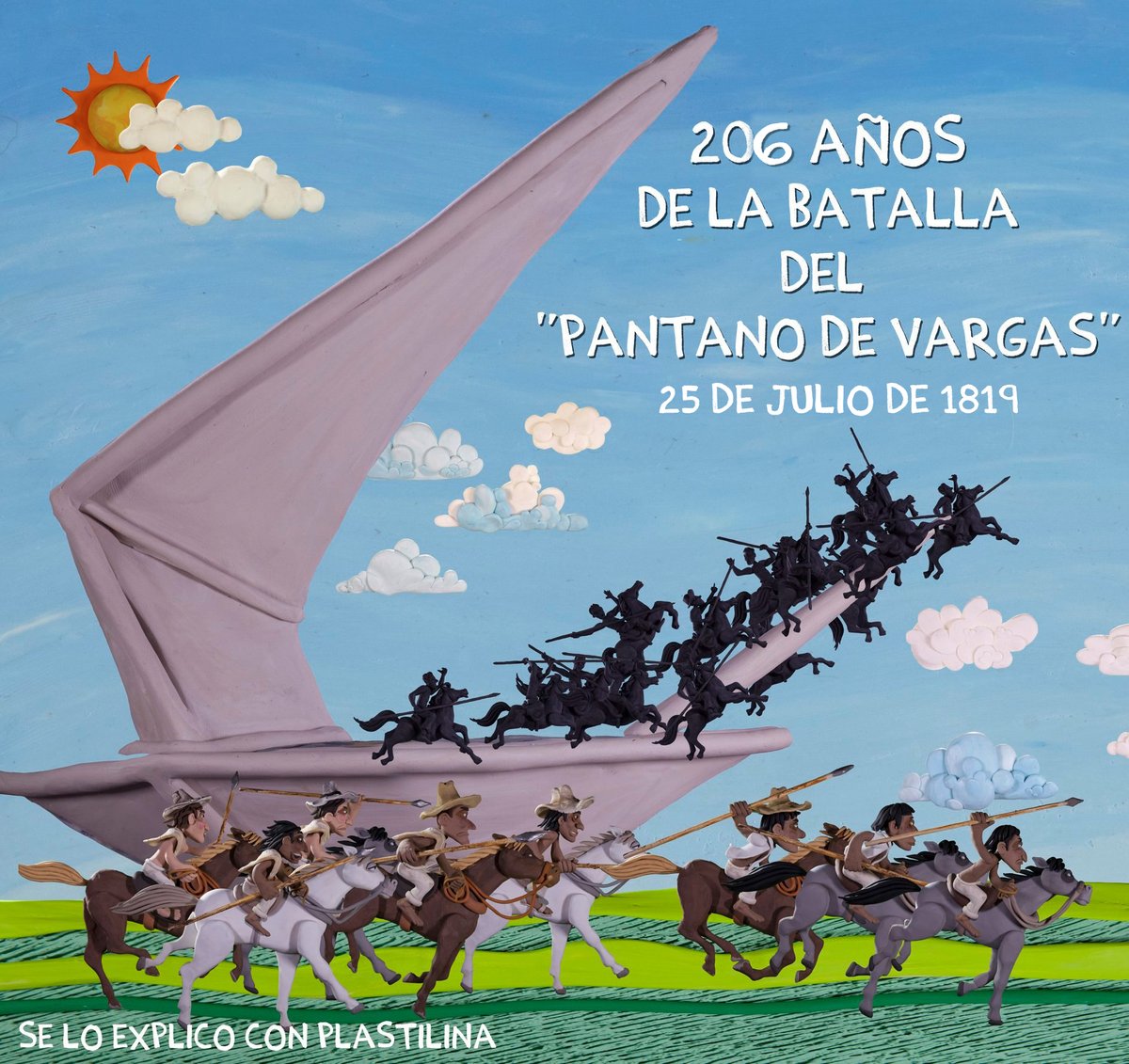 altereddie's tweet image. 206 años de la batalla del Pantano de Vargas.