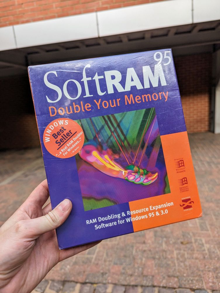 nostalnerd's tweet image. Remember when you could just double your memory using software?