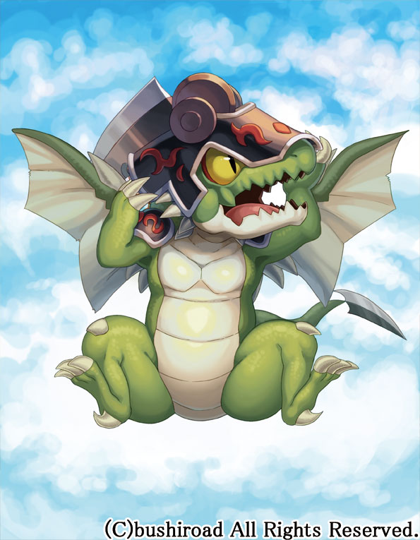 t_yamanashi's tweet image. 【お仕事】本日発売 カードファイト!! ヴァンガード ブースターパック『フューチャーカード バディファイト』にて以前バディファイトにて制作させて頂いた【ジャックナイフ・ドラゴン “ベビー”】を月見里大樹が担当致しております。宜しくお願い致します! #バディファイト #ヴァンガード #cf_vanguard