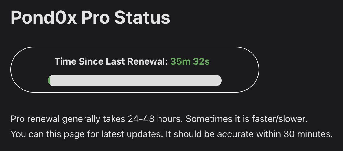 Cary0x2's tweet image. $PNDC $PORK The Pro script was run this morning. All of you waiting for isPro:true should good.
I also made a tool for Docs that helps track when it was last run and when we might expect it to be run again.
cary0x.github.io/statuspro (Top right link)
Thanks 🤝