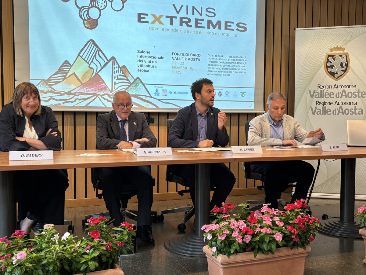 Torna Vins Extrêmes al Forte di Bard: il 22 e 23 novembre 2025 la viticoltura eroica e i suoi protagonisti in scena tra degustazioni, incontri e wine talk. Un evento a cura di Cervim, Regione autonoma Valle d’Aosta e <a href="/camcomao/">Chambre valdôtaine</a>.