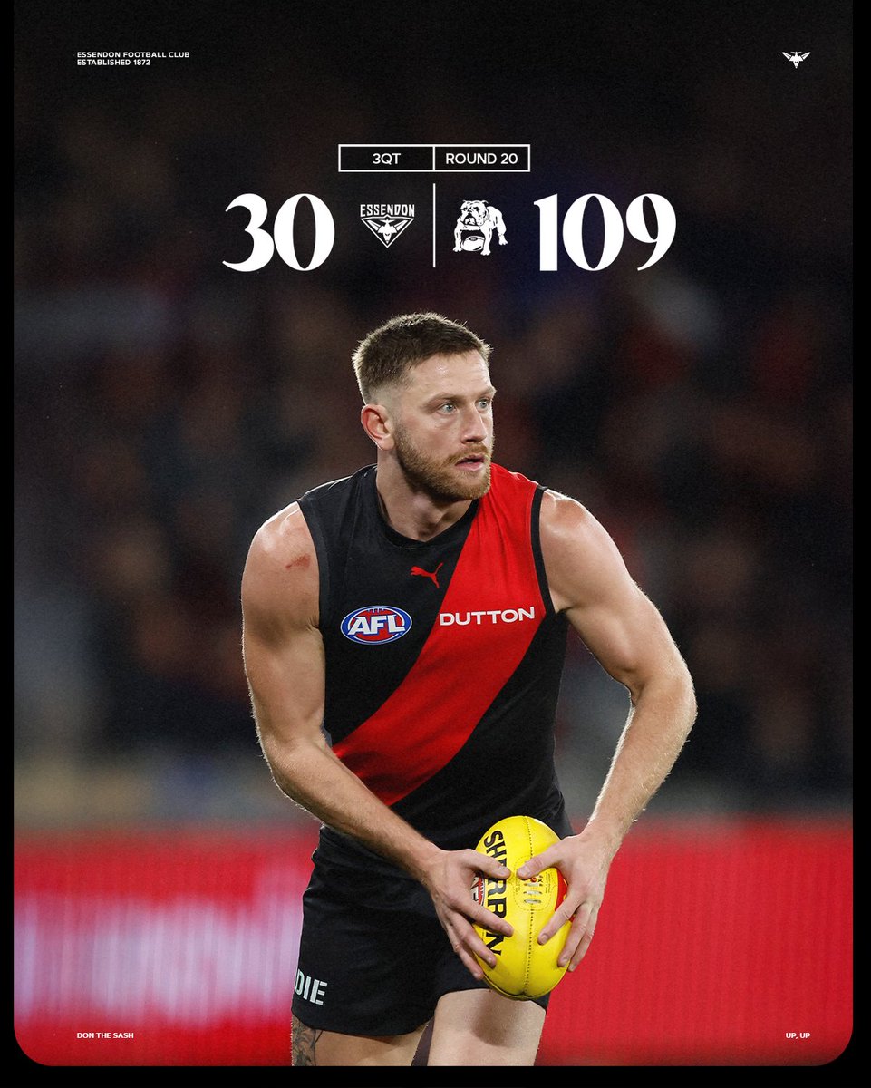 essendonfc's tweet image. 3QT.