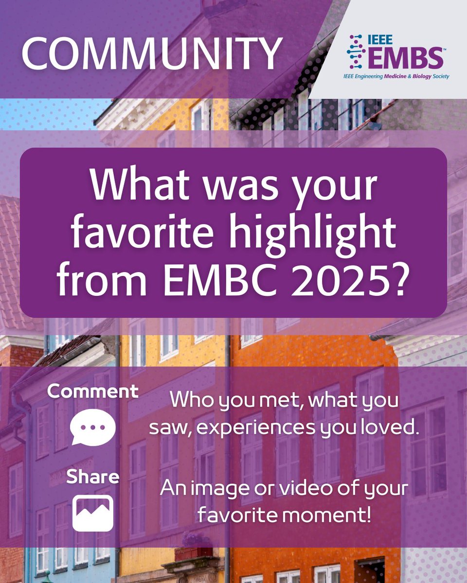 IEEEembs's tweet image. Now that #EMBC2025 has wrapped up and everyone’s back home, we hope you’ve had a moment to reflect on an incredible week.
What was your favorite moment?
A powerful session? An inspiring speaker? A great conversation in the hallway?
👇 Share your favorite memory in the comments.